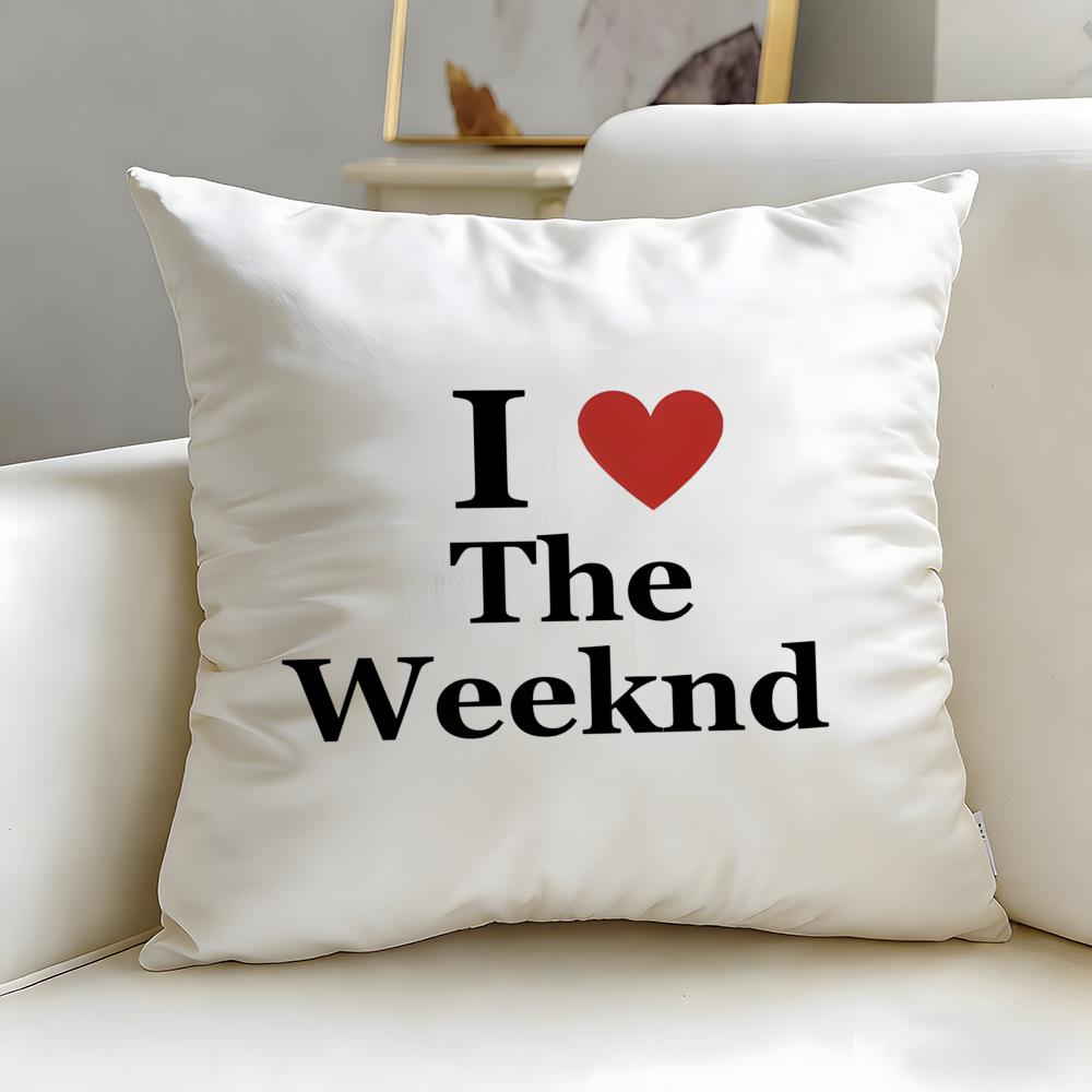 popular singer The Weeknd Cushion Cover Soft  EasyWash Pillow Case  Versatile for Couch Bed Travel and Office