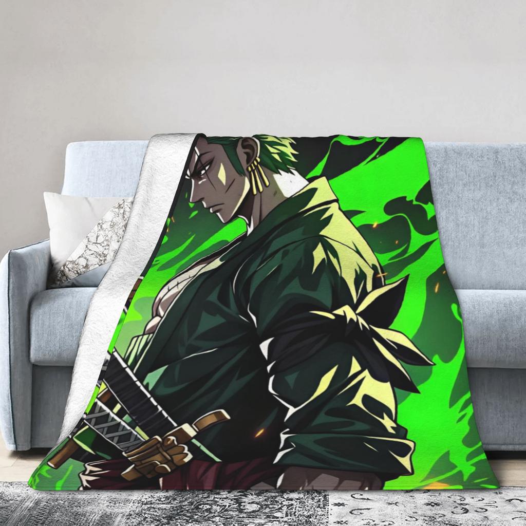 Zoros Vintage Tattoo Ornament Art Flannel Blanket Autumn Warm Throw Blanket for Kids Living Room Comfortable Sofa Bed Cover