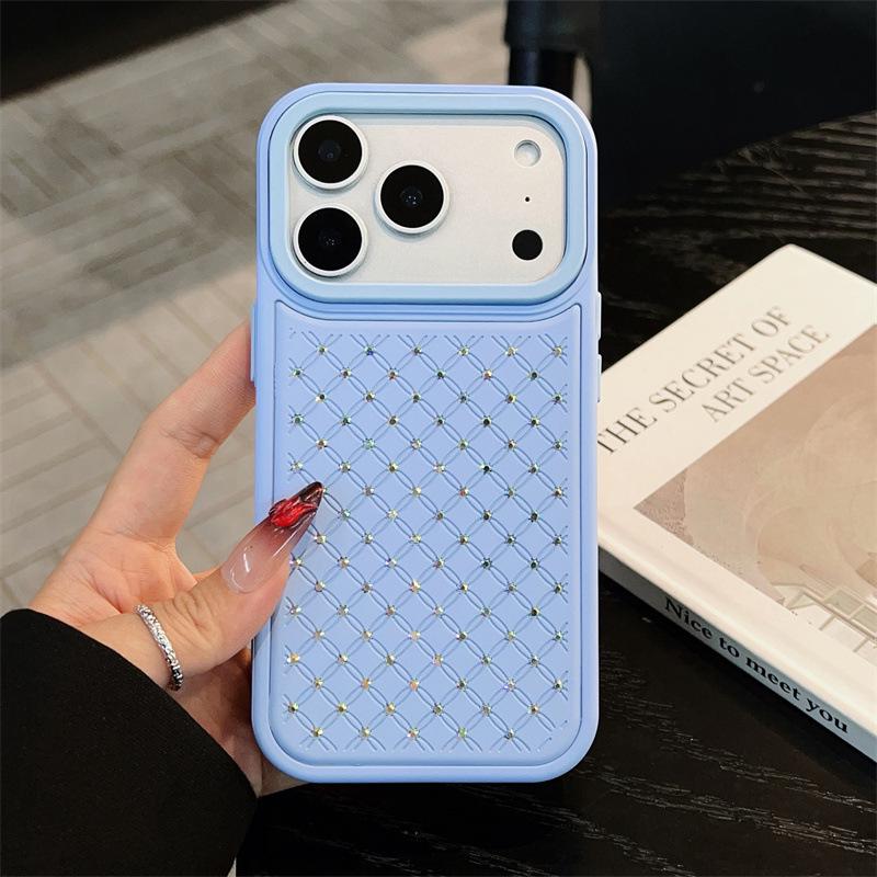

iPhone 17 Pro Max Dopamine Starry Rhinestone Drop-Proof Case iPhone 12/12 Pro синій