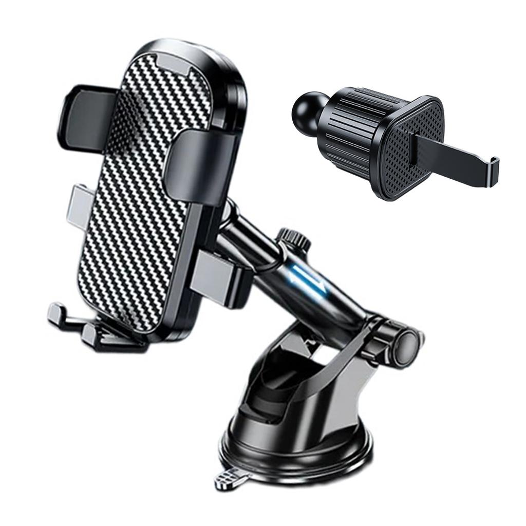 Car Phone Holder Mount 360 Rotatable Air Vent, Phone Mount for Car Metal Hook Clip Cellphone Holder for 4.7inch-7inch