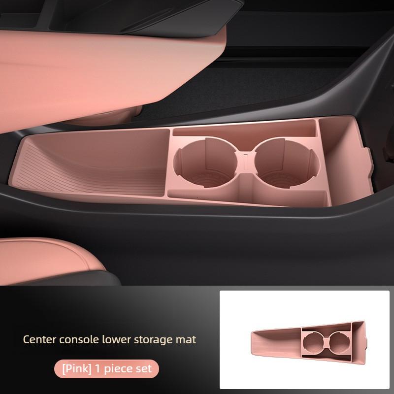 For BYD Dolphin Mini / Dolphin Surf 2025 2026 Silicone Storage Box Car Central Lower Layer Tray Stowing Tidying Accessories