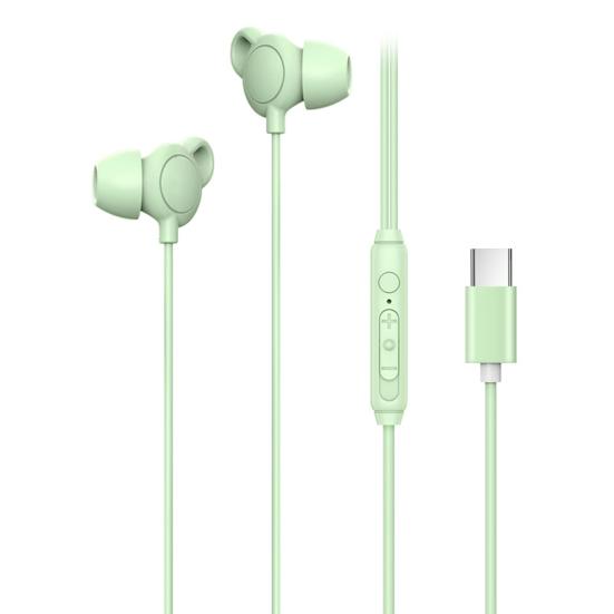 In-Ear-Kopfhörer mit Kabel, Geräuschunterdrückung, superkomfortabel, einstellbare Mikrofonlautstärke, 3,5 mm/Typ C, HiFi-Sound-Ohrhörer