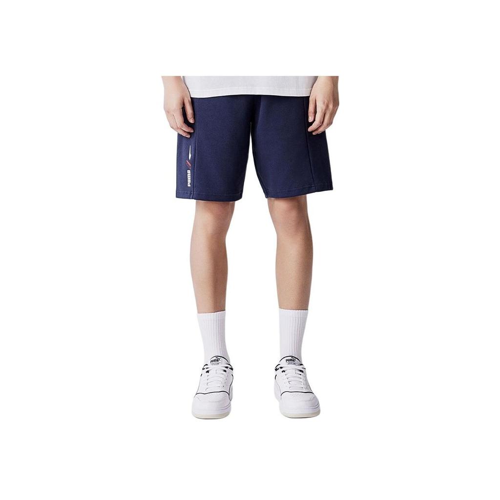 Puma Printed Logo Mid-Rise Breathable Loose Casual Shorts Men Shorts Midnight-Blue 849574-43