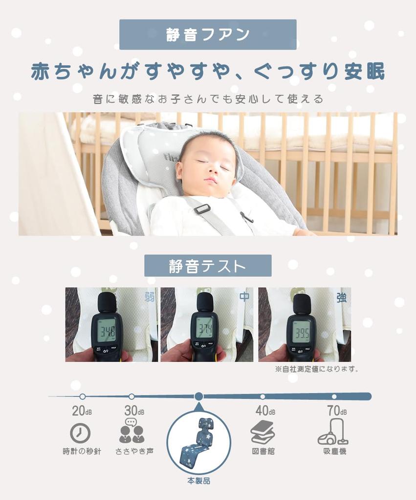 Stroller Mesh Stroller Cooling Seat for Baby Car Seat Heatstroke Baby Fan First.B Fan-Powered Seat, Summer, Fan, Prevention, (Beige)