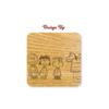 Marimo Craft SNOOPY Wooden Tableware Simple Tray B W330 x H240 x D25mm Approx. SPZ-3717