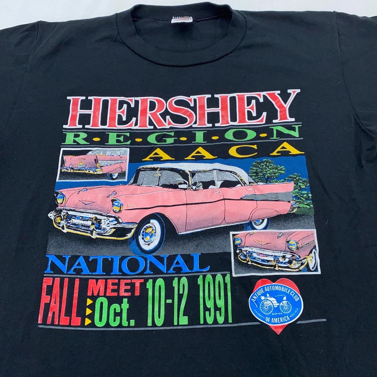 

vintage 1991 HERSHEY REGION AACA NATIONAL T-Shirt M/L car show Pennsylvania 90s L