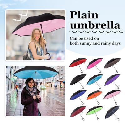 Umbrella Boutique Inovativní reverzní deštník Dvouvrstvý slunečník Slunečník Slunečník Deštník Kreativní reverzní deštník ve tvaru C
