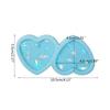 Heart Earring Resin Mold Jewelry Casting Mold Silicone Pendant Mould Holographics Epoxy Resin Mold for Keychain Crafts