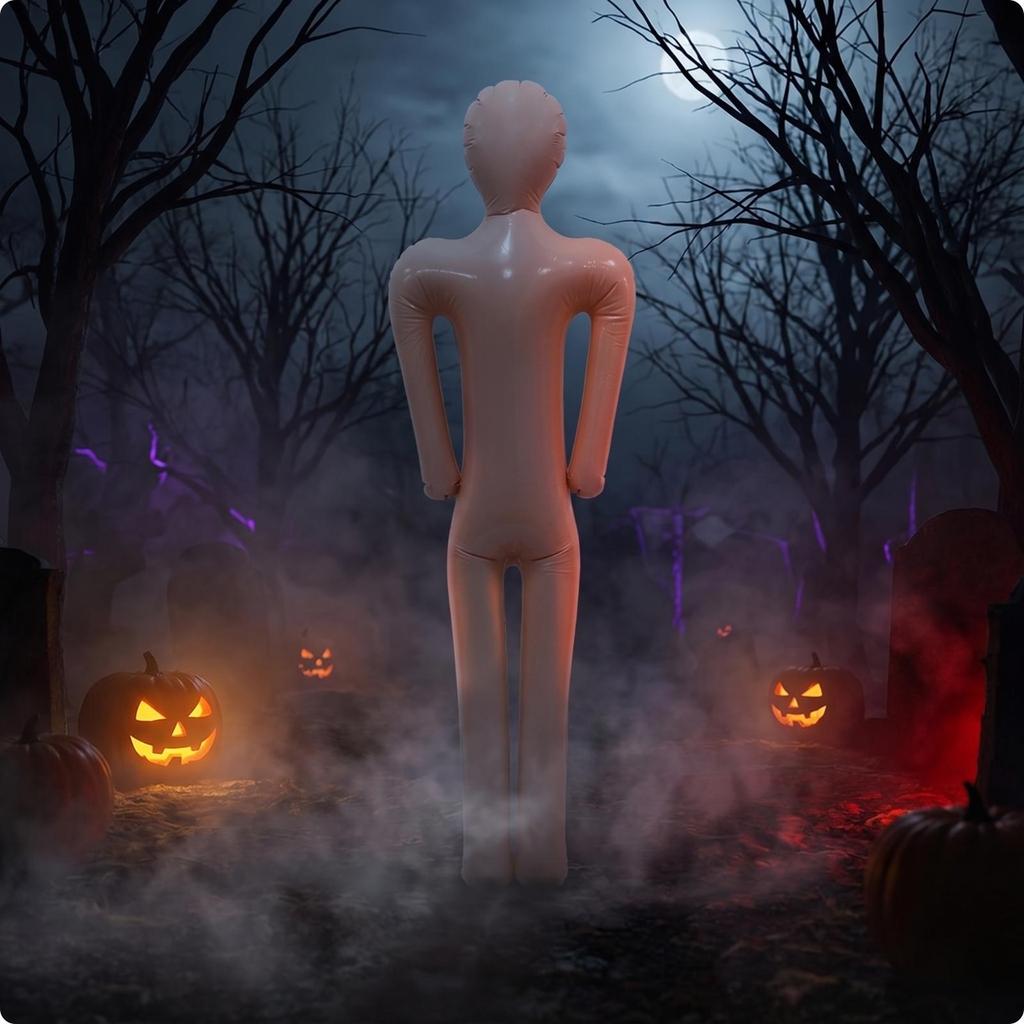 Halloween Corpse Prop SkinColoredToned Inflatable Hollow Dead Body Single