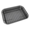 Nonstick Roaster with Rack Carbon Steel Heat Resistant Rectangular Roasting Pan Oven Baking Tray