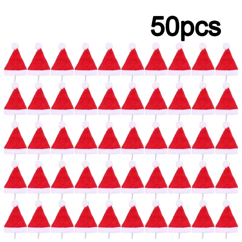 Festive Pet Santa Hat Red Soft Plush Christmas Cap for Dogs Cats Holiday Costume Accessory Cute Photo Props Christmas Decoration