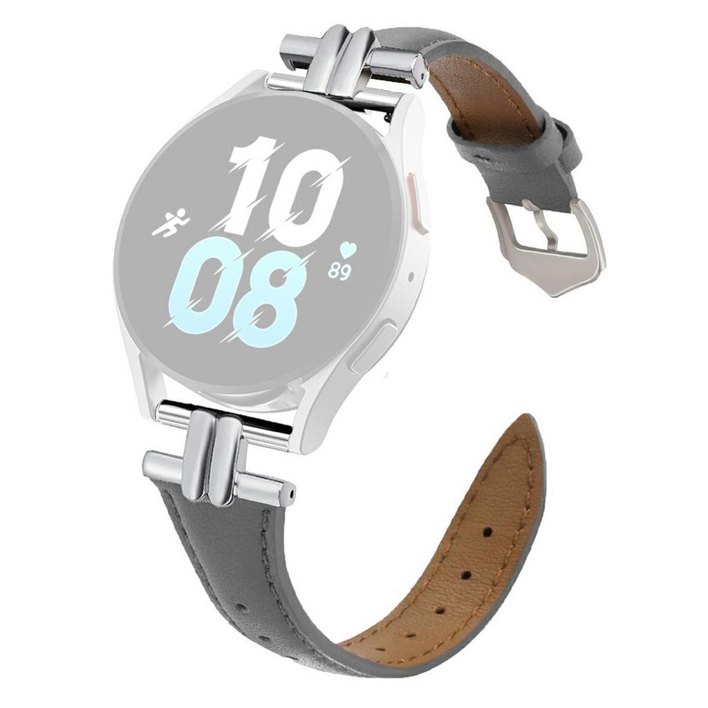 For Huawei Watch GT 5 46mm/Samsung Galaxy Watch3 45mm Band 22mm Genuine Cow Leather Watch Strap with H-shape Connector