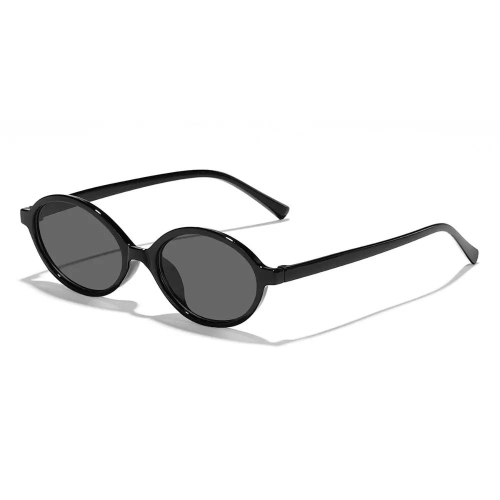 New Small Frame Small Round Sunglasses UV400 Protection Plastics Oval Sunglasses Travel Eyeglasses for Men Women