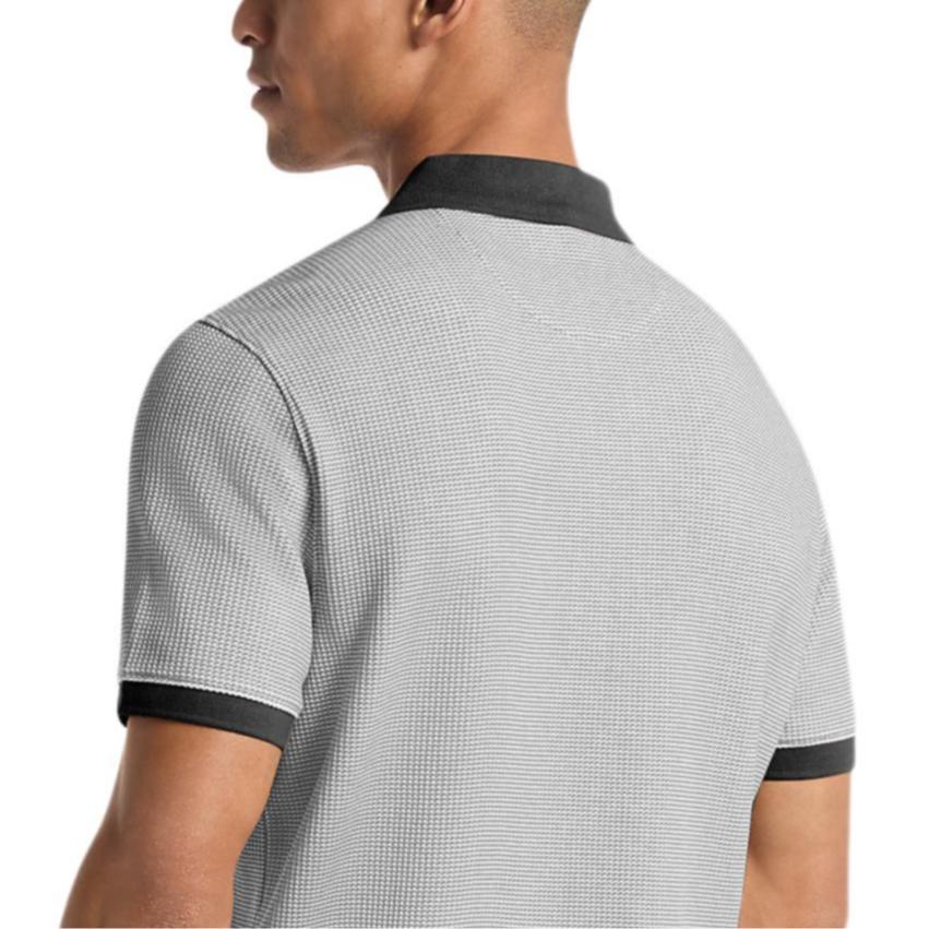 Michael Kors Short Sleeve Waffle Stretch Cotton Button Polo Shirt Men tops OS65FY2L04-0001