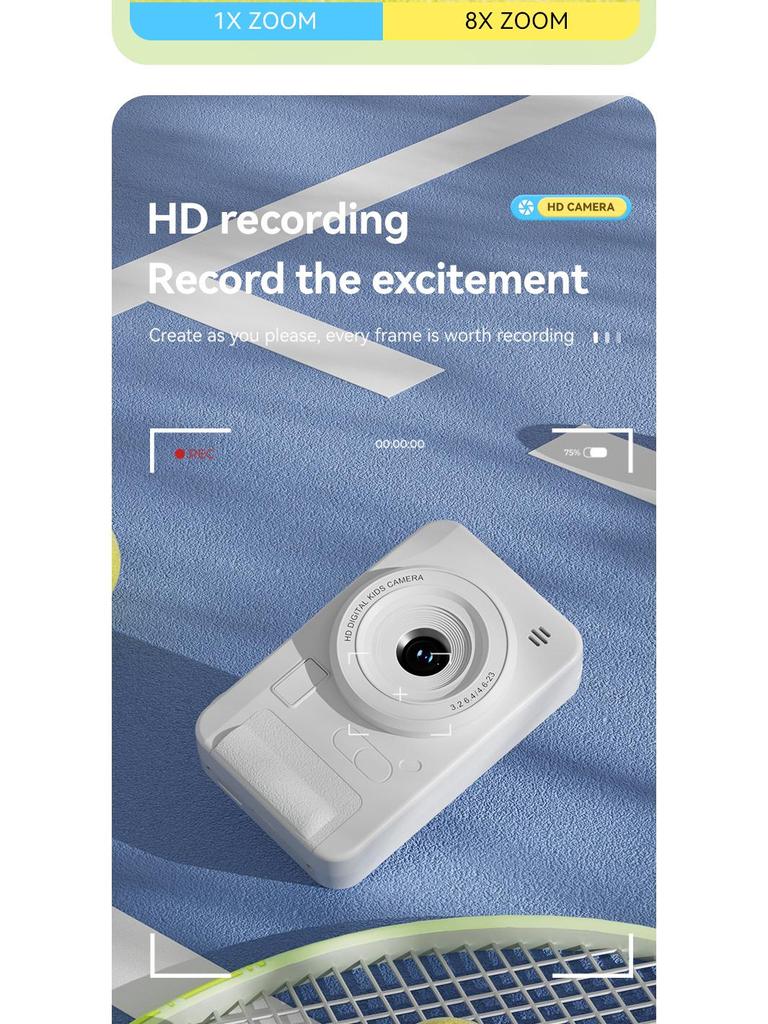 2.4" Retro HD Digital Camera - Compact Portable CCD Card Camera