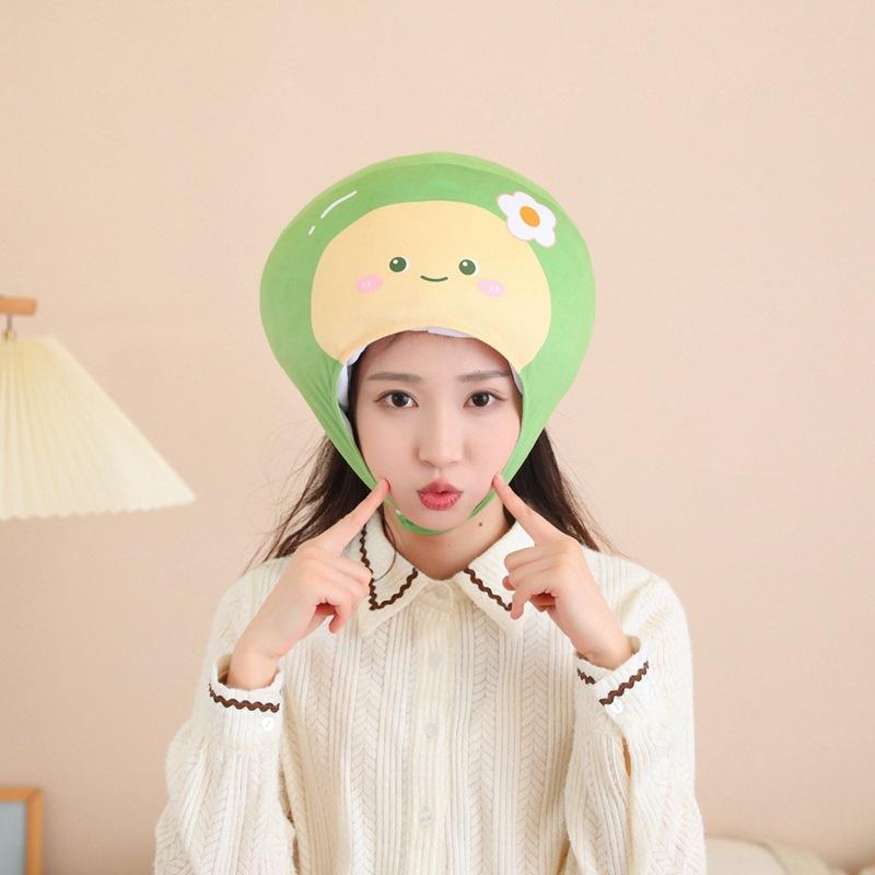 

Молодежный головной убор, шляпа, плюшевый головной убор, реквизит для фото, мультяшный головной убор, реквизит для выступлений 33*30CM0.2kg