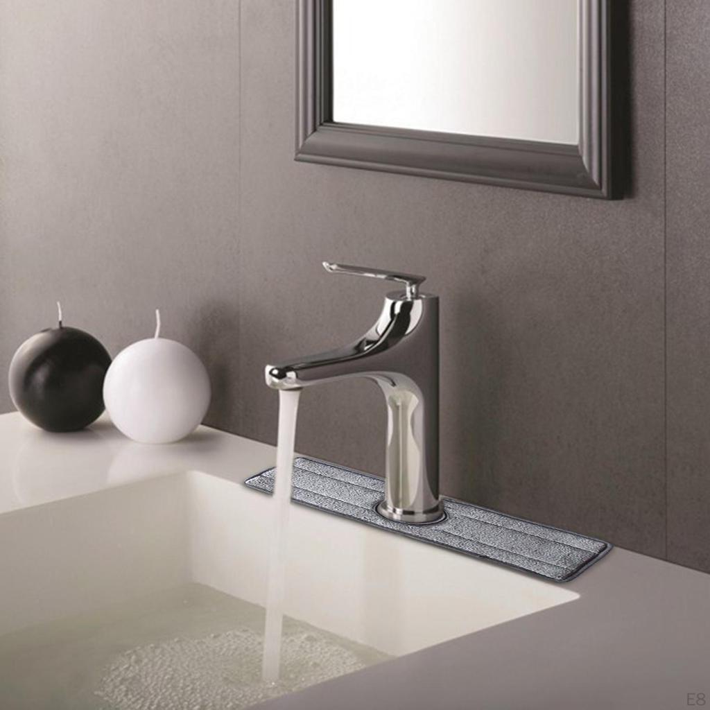 3 Absorbent Pads For Kitchen Faucets With Buttons, Microfiber Protective Pad Bathroom, Caravan,