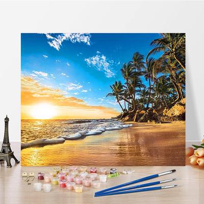 DIY-Malen-nach-Zahlen-Ölgemälde-Set, Leinwand, DIY-Ölgemälde nach Zahlen, Wandkunst, Dekorationen für Zuhause, Geschenk, Kunst und Hobbys