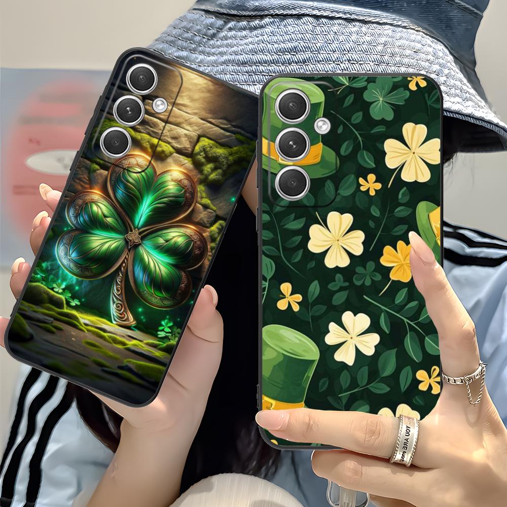 Saint Patrick's Day Mobile Phone Case for Samsung Galaxy S26 S25 S24 S23 S22 S21 S20 Note20 Plus FE Ultra Colorful Cover Cover