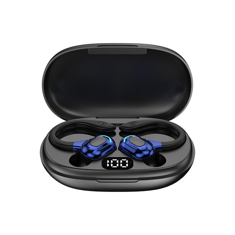 Wireless TWS Bluetooth Earphones: Noise-Cancelling, Over-Ear, Sweatproof, with Charging Case for Sports