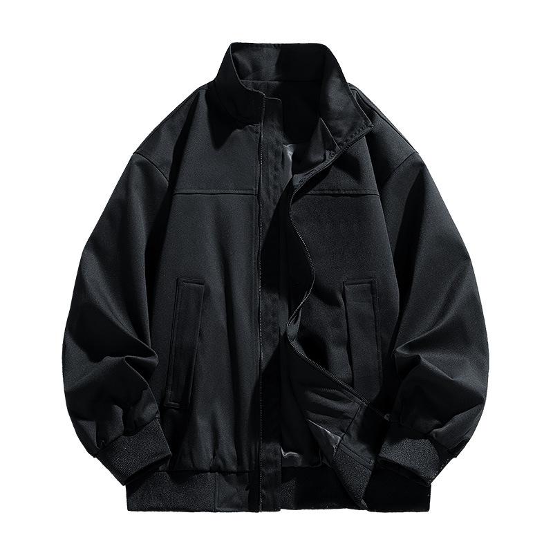 New Large-size Jacket Men's Simple and Versatile Dad Coat Loose