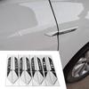 FD01-2PCS ABS Car Fender Side Wing Emblem Decration Stickers For Polo Golf Tcross Scirocco T4 Sharan MK5 Touran Passat B8