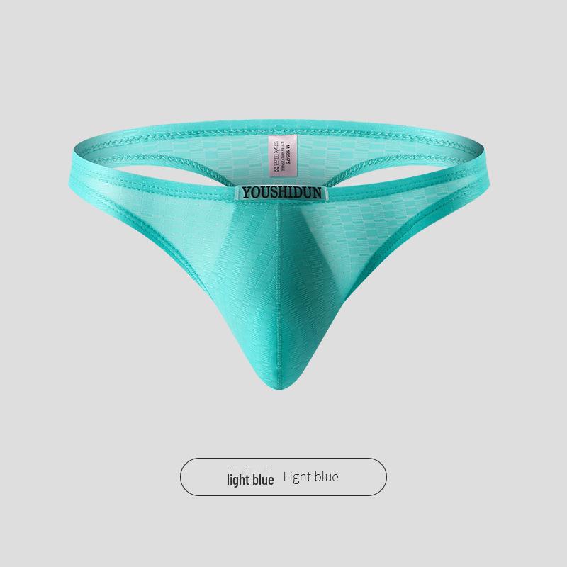 Men's Seamless U-Convex Low Waist Breathable Thong for Running & Fitness