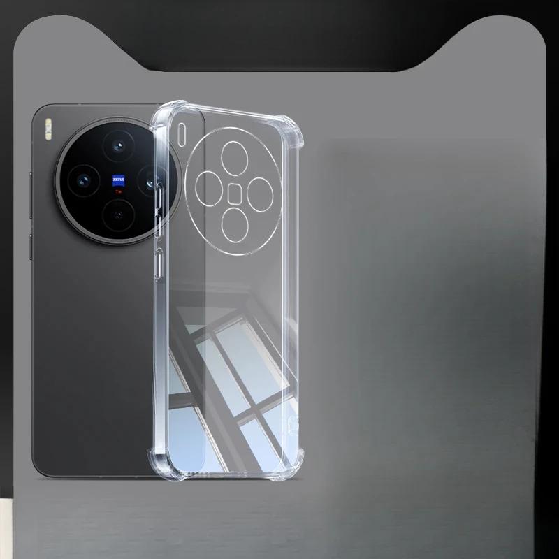 Funda On For VIVO X300 X 300 Pro X300Pro Soft TPU Transparent Clear Back Cover Coques Airbag Silicone Shockproof Phone Cases