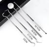 Stainless Steel Dentistry Tools 4pcs Dentist Set Dental Probes Oral Care Tool Mirror Scraper  Teeth Whitening  Clean Tool Set A6