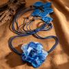 Floral Flower Waist Chain Vintage Bohemian Waistband Simple Flower Belt  Dress Accessories