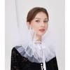Renaissance-Stile Rüschenkragen Lagen-Nackenwickel Cosplay-Kragen für historische Nachstellungen und Kostümpartys