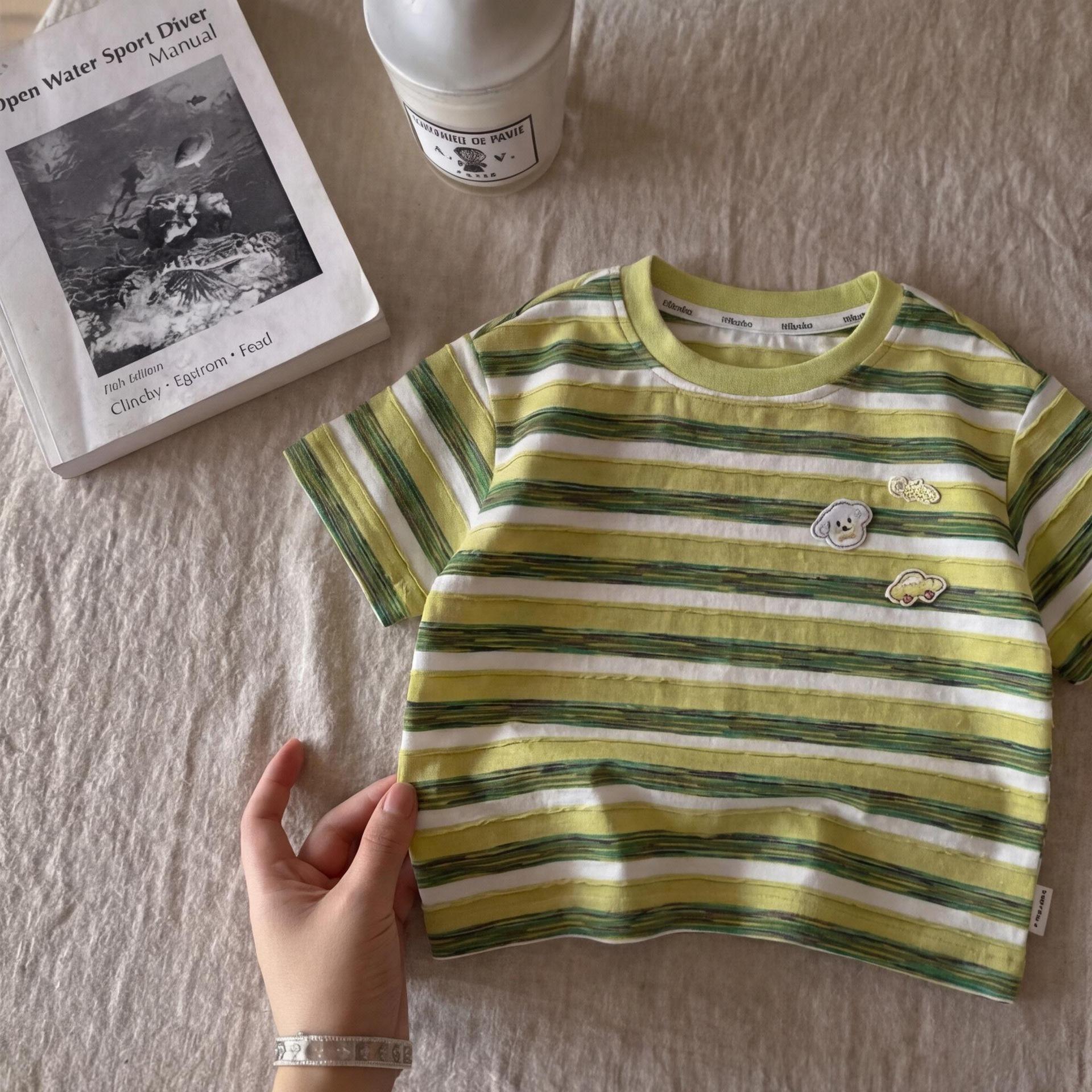 Boys Summer Short Sleeve T Shirt Lightweight Breathable Stylish Toddler Top 80