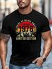 Men'S Outdoor& Casual Sports T-Shirt - 1976 Edition Men's 50Th Birthday Commemorative Tee. Featuring "1976" Lettering, This Soft, Breathable, Casual C