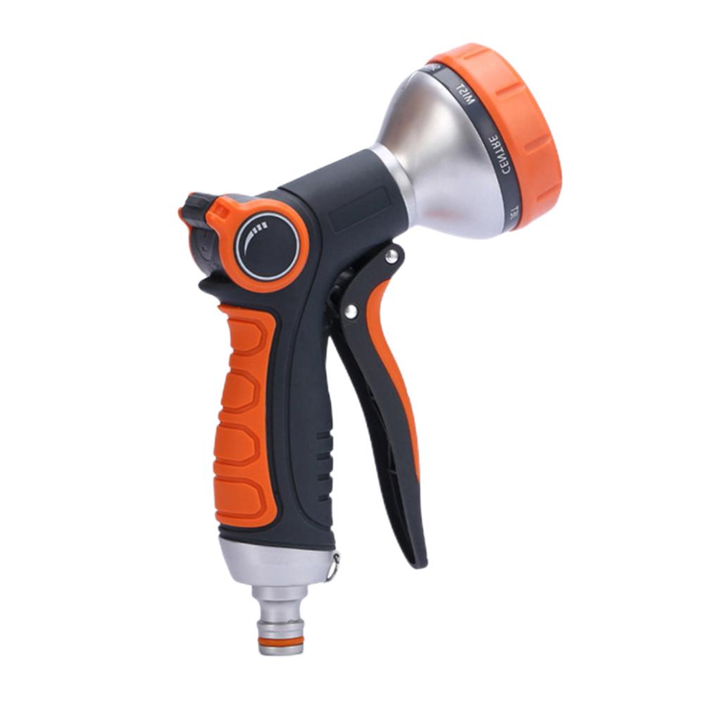 High Pressure Garden Sprayer Head Adjustable Water Hose Nozzle with 5 Spray Patterns for Watering Plants Cleaning Cars Showering