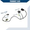 No.15930264 Headlight Wiring Harness Headlamp Socket Connector Wire for Chevy Malibu 2008-2012 / Front Headlamp Wire Harness Connector/Durable