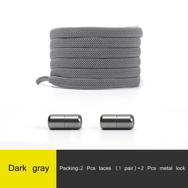 New Elastic No Tie Shoe Laces Flat Shoelaces For Kids and Adult Sneakers Shoelace Quick Lazy Metal Lock Laces Shoe Strings