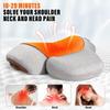 3-in-1 Neck Massager Pillow, Pillow Massage Neck Hump Ergonomics Neck Massager for Pain Relief Deep Tissue with Heating Traction & Vibration Massage