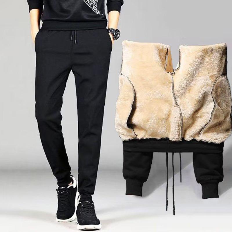 

Men s 2024 Autumn/Winter Thick Velvet & Cotton Casual Sweatpants M