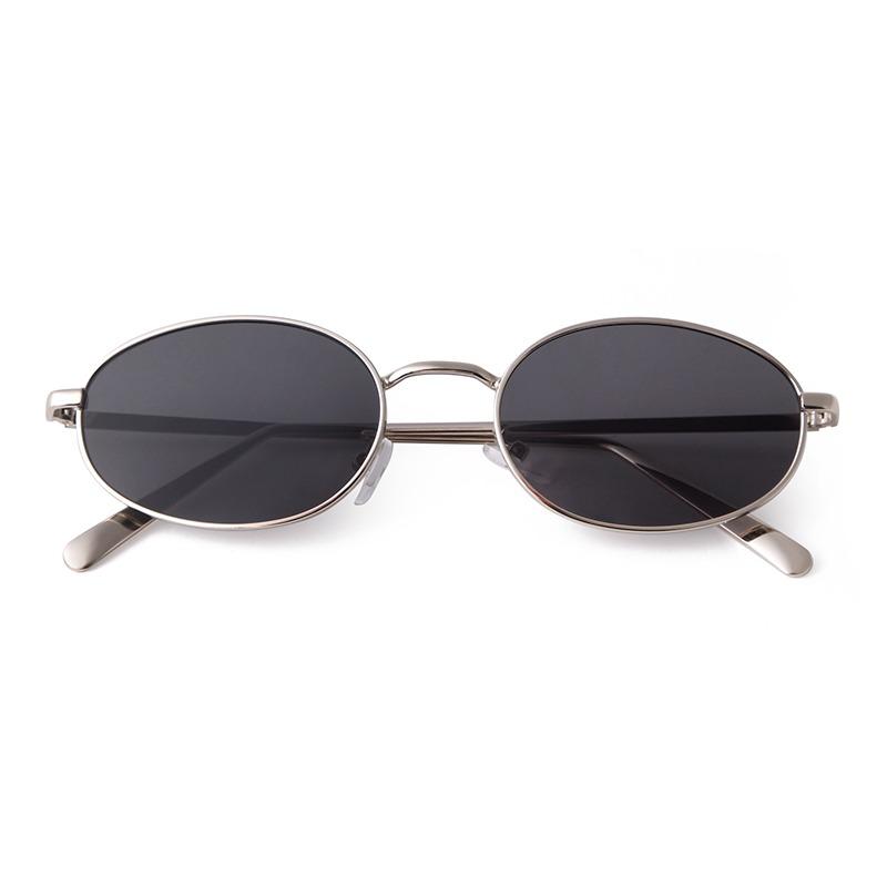 

Trendy Retro Metal Oval Sunglasses for Women Men Brand Designer 90s Fashion Vintage Round Sun Glasses Classic Green Shades S9535