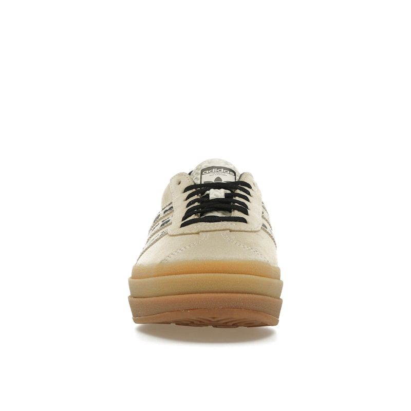Adidas Gazelle Bold Cheetah Stripes Women Sneakers Tan Cream-White Core-Black JI1370