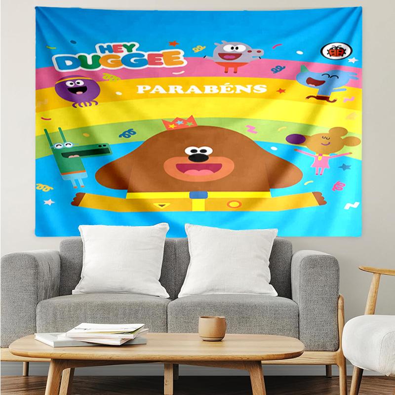 Bee's Rainbow Adventure Tapestry Hanging for Bedroom,Livingroom, Playroom,Decor Art Room Wall Tapestry Holiday and Birthday Gifts