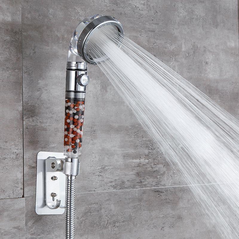 Spa Shower Head 3 Mode Button High Pressure Filter Balls Water Saving