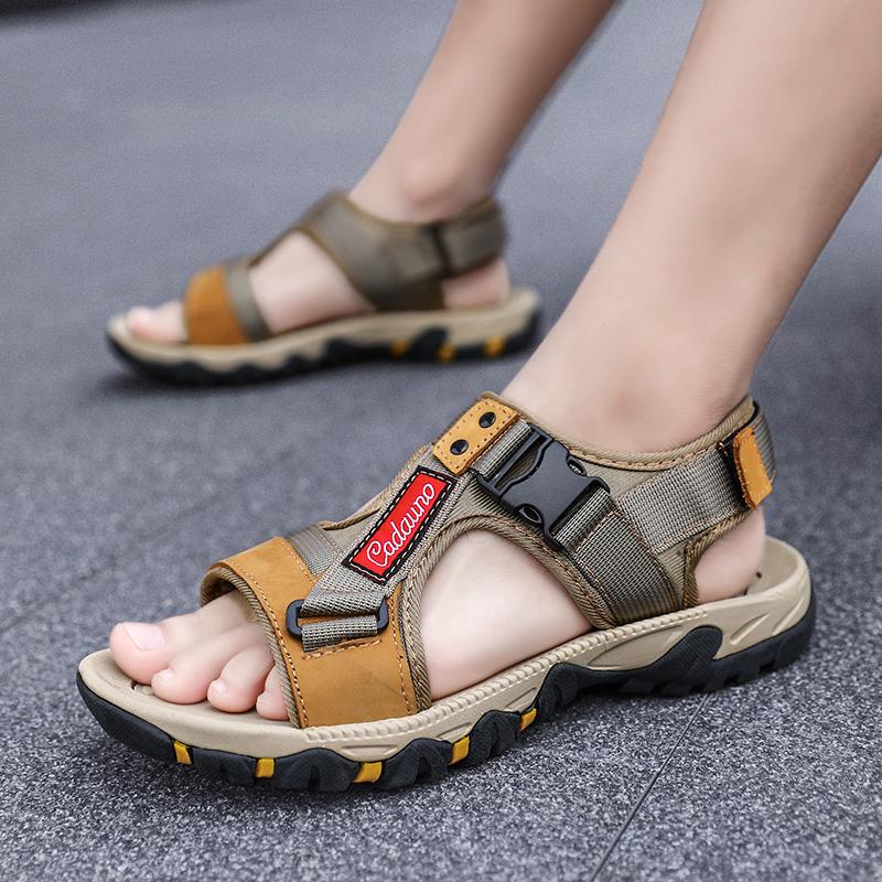 2026 Summer New Sports Plus Size Handmade Sandals for Men's Outdoor Leisure Beach Fashion Trend Sandals