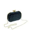 Elegant Luxury Evening Woven Chain Clutch - Women's High-Style Shoulder Bag