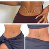 Double Snake Body Chain Glittering Belly Chain Party Waist Decors Body Jewelry