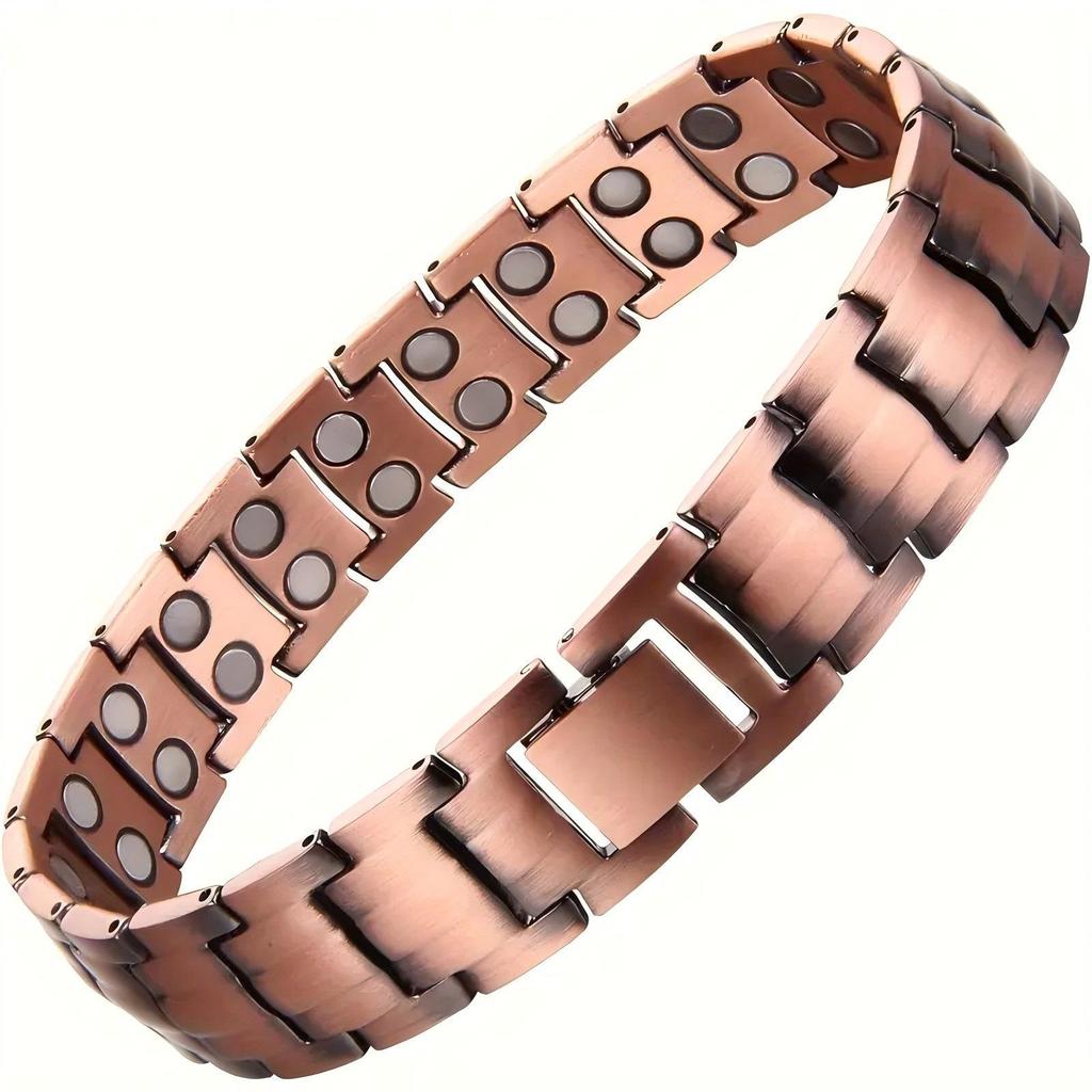 Men's Detachable Double-Row Magnet Bracelet: European & American Style, Perfect for Couples