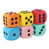 Neu 1 Stück 60/80mm Punktwürfel Kinderspielzeug zum Zählen Große Schaumstoff Sechsseitige Würfel Klassenzimmer Matheunterricht für Tafelspiel Punktwürfel