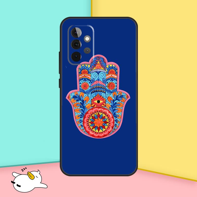 Hamsa Hand of Fatima Phone Case For Samsung Galaxy A15 A25 A35 A55 A53 A33 A13 A52 A32 A12 A51 A71 A14 A34 A54