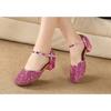 Girls Dance Shoes for Women Ladies Ballroom Modern Tango Dancing Performance Pratice Shoes 3.5CM Heels