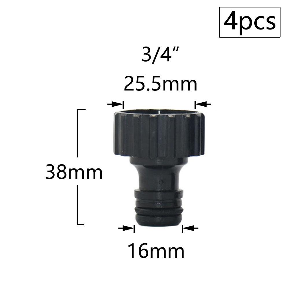 16mm Nipple Quick Connectors With 1/2 3/4 Inch Male Female Thread Garden Irrigation Water Gun Adapter